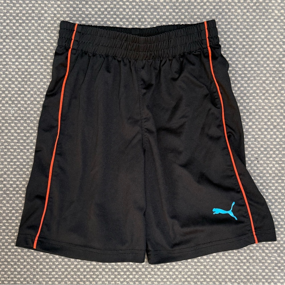 Puma Kids Black Athletic Shorts